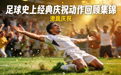 足球史上经典庆祝动作回顾集锦封面：球员滑跪庆祝